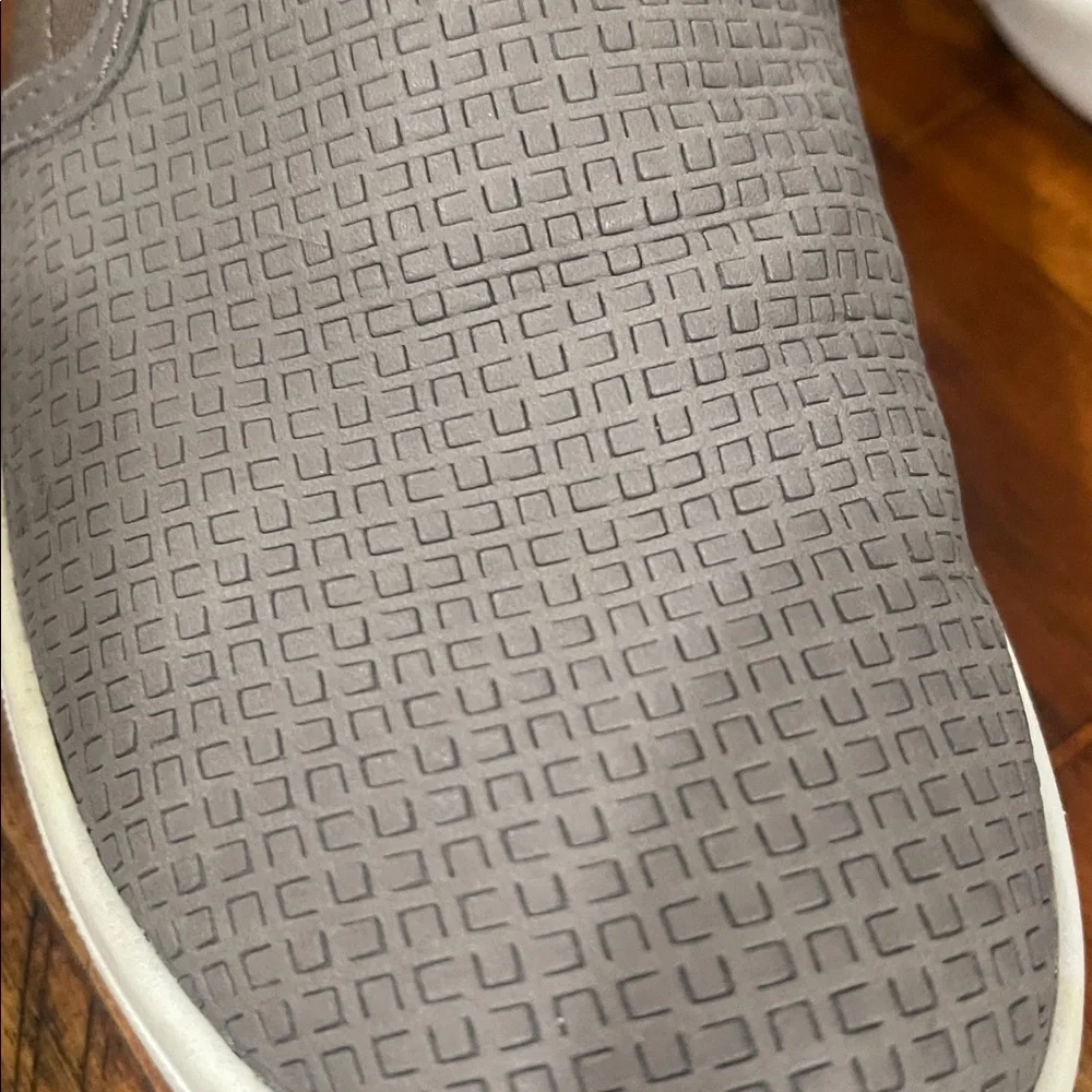 Josef Seibel Grey Leather Flat Slip On Sneakers Size 7 - 7.5 - Picture 9 of 13
